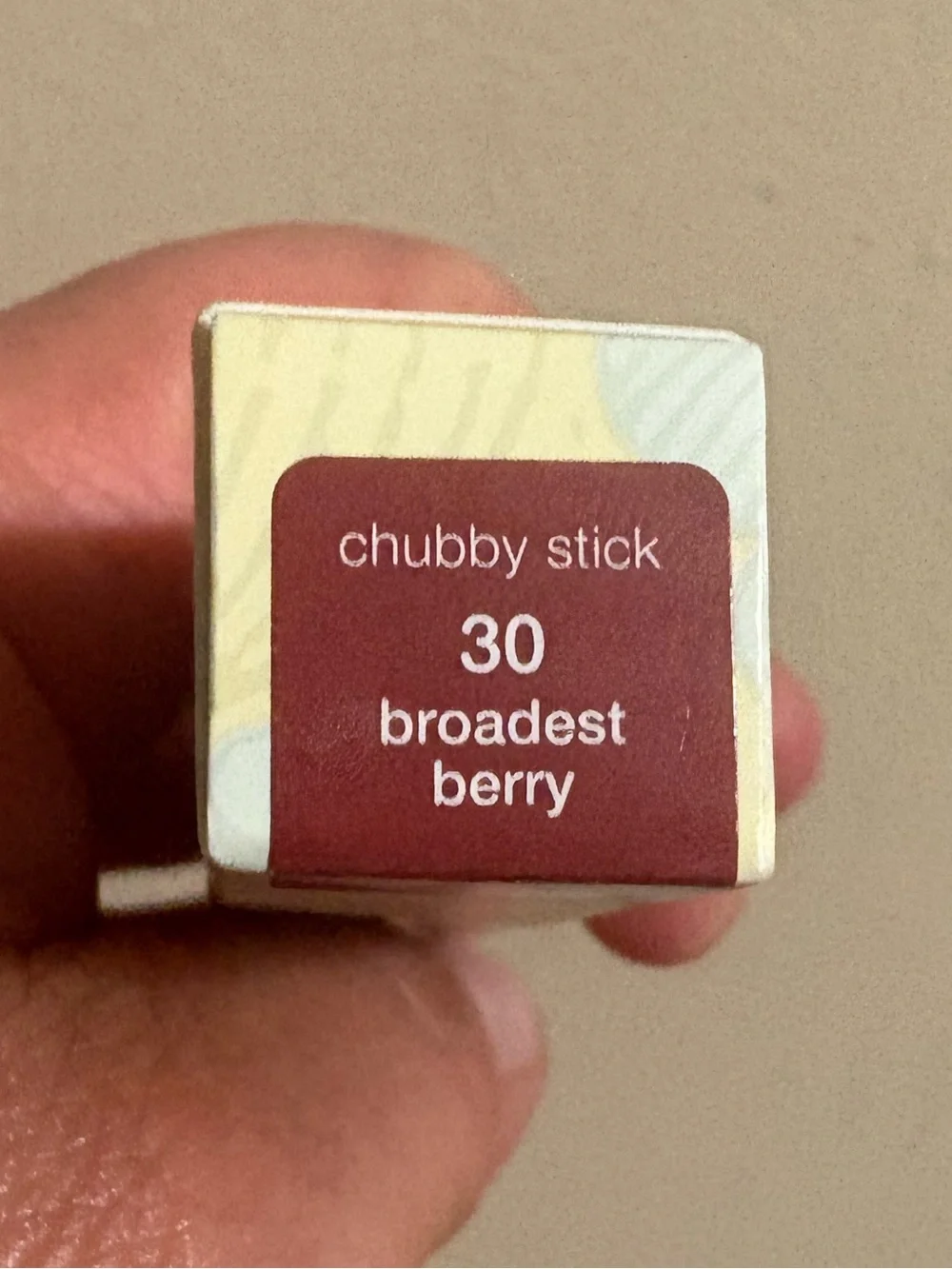 Clinique Chubby Stick Moisturizing Lip Colour Balm Broadest Berry (30) Brand New